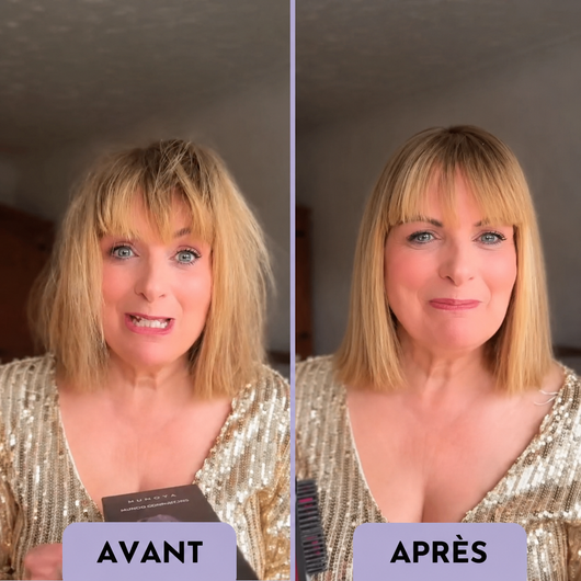 Brosse chauffante et lissante