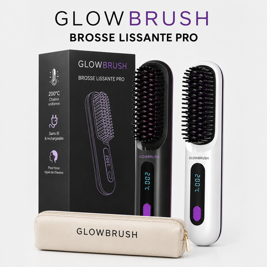 Brosse chauffante et lissante